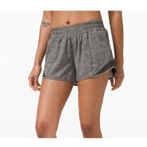 Lululemon Hotty Hot Short II *Long 4" Heather Lux Multi Black Size 8